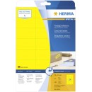 HERMA Coloured Labels A4 70x37 mm yellow paper matt 480 pcs. Yel