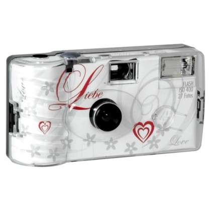 Single use Camera Flash 400 27 Love  white (65017) - Πληρωμή και