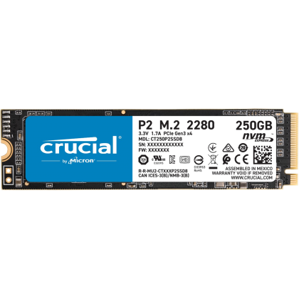 Crucial P2 250GB 3D NAND NVME PCIe M2 SSD - Πληρωμή και σε έως 9