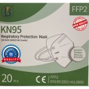 Μάσκα προστασίας FFP2 KN95 χωρίς βαλβίδα ΕΝ149:2001+Α1:2009  με 