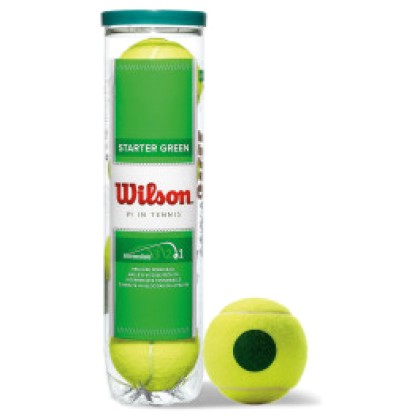 Παιδικά Μπαλάκια Τέννις Wilson Starter Play Green x 4