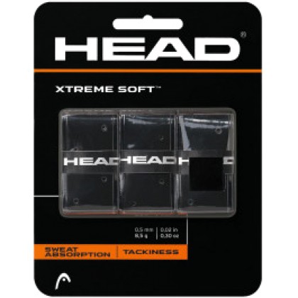 Head Extreme Soft Overgrips black (3 overgrips)