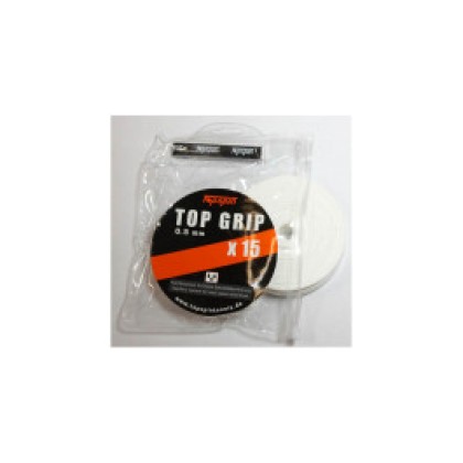 Topspin Overgrips 0.50mm (set of 15)-White
