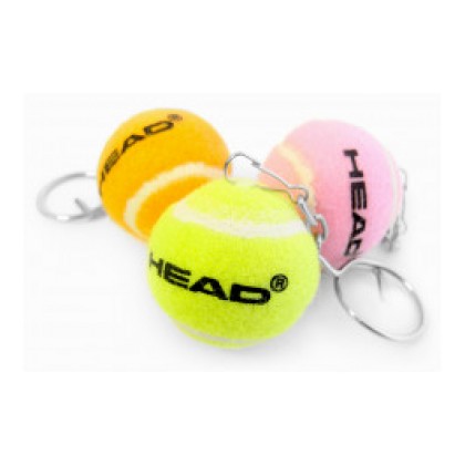 Head Mini Tennis Ball Keychain-Pink