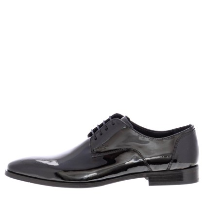 M4972.Pat Μαύρο Δέρμα Λουστρίνι Boss shoes