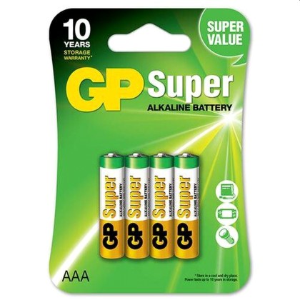 Μπαταρίες GP Super Alkaline AAΑ (LR03) 4 τεμ