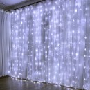 Χριστουγεννιάτικα λαμπάκια LED Κουρτίνα 304Led 3x3m ψυχρό λευκό 