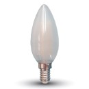 Λαμπτήρας LED E14 κεράκι Filament 4 watt Φυσικό λευκό 4000K V-TA