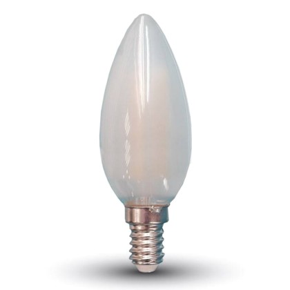 Λαμπτήρας LED E14 κεράκι Filament 4 watt Φυσικό λευκό 4000K V-TA