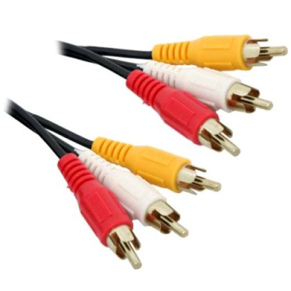 Audio Cable 3xRCA αρσενικό σε 3xRCA αρσενικό 5m 18120 DeTech