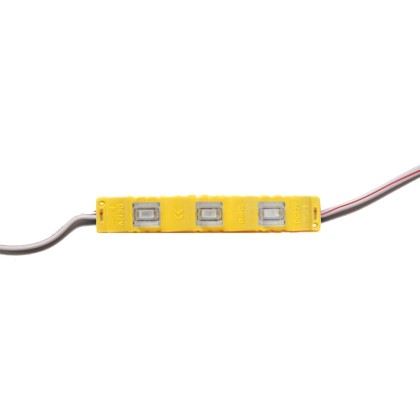 LED Module 3SMD Chips 0.75 Watt κίτρινο Για επιγραφές UUYELM12 O