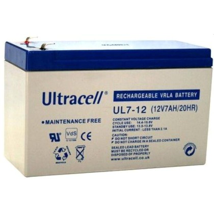 Ultracell UL7-12 Επαναφορτιζόμενη μπαταρία μολύβδου κλειστού τύπ