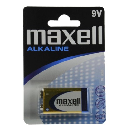 Αλκαλική Μπαταρία Maxell 9V 6LR61 1 τεμάχιο