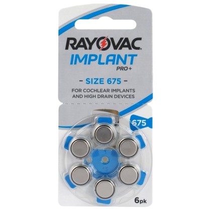 RAYOVAC implant pro μπαταρίες ακουστικών Βαρηκοΐας 1,45V PR44 67