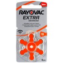 RAYOVAC extra advanced μπαταρίες ακουστικών Βαρηκοΐας 1,45V PR48