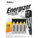 Energizer Power AAA-LR03  Αλκαλική Μπαταρία 4 τεμάχια