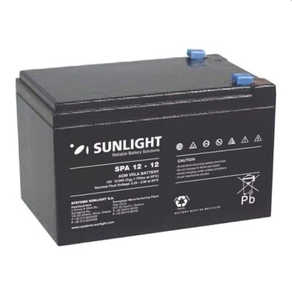 SUNLIGHT SPA12-12  12.0Ah Επαναφορτιζόμενη μπαταρία μολύβδου κλε