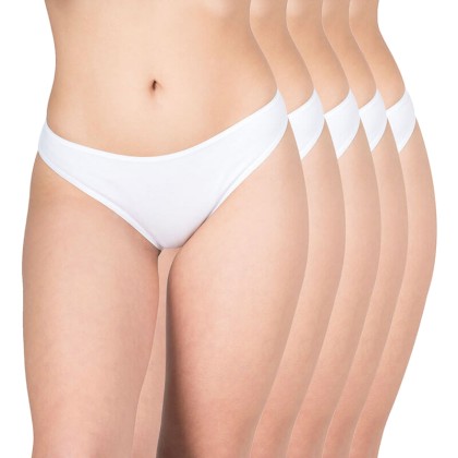 AA Underwear Bikini 90% Cotton – 10% El 5 pack White