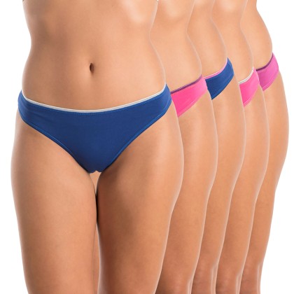 AA Underwear Bikini - 90%Cotton10%El - 5 pack multi color