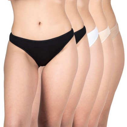 AA Underwear Bikini 90% Cotton - 10% El 5 pack MC