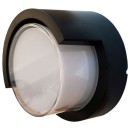 V-TAC LED Φωτιστικό Τοίχου Απλίκα Μαύρο Στρογγυλό με  Ημιπλαίσιο