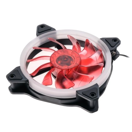 PC FAN Black Red LEDS 120x25mm