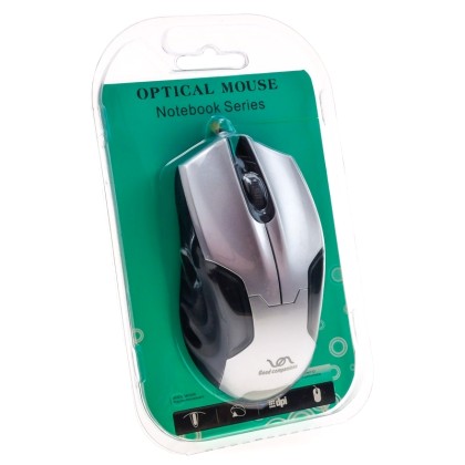 Wired Mouse USB Silver/Black FC-3018