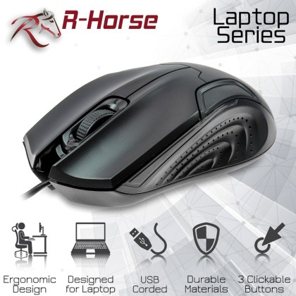 R-Horse Mouse USB Black FC-3018