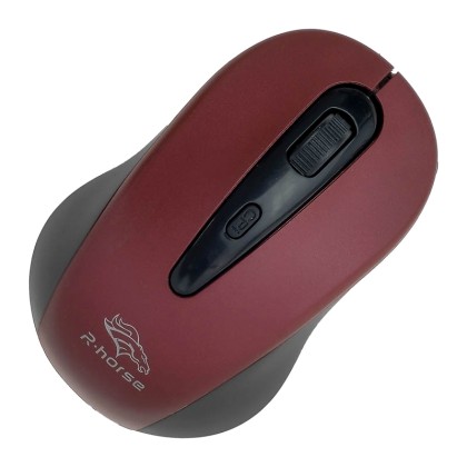 R-HORSE Wireless Mouse Red/Black RF-2804b