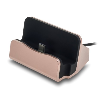 Docking Station Type-C USB Charge-Data Pink/Gold