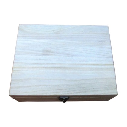 Μεγάλο ξύλινο αλουστράριστο κουτί [20601230]