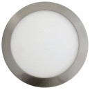 LED  Πάνελ mini V-TAC 18W στρογγυλό Νίκελ Σατινέ Ψυχρό Λευκό 635
