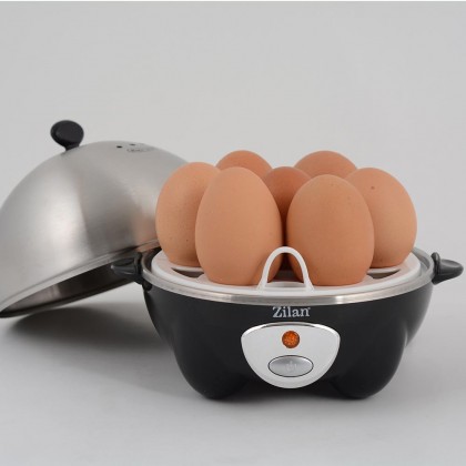 Zilan Βραστήρας Αυγών από ανοξείδωτο ατσάλι 7 Θέσεων 360W Άσπρος