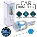 USB Car Charger + Humidifier Blue
