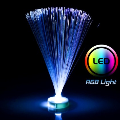 Διακοσμητικό LED φωτιστικό οπτικής ίνας 18cm