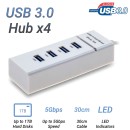 USB 3.0 Hub x4 White
