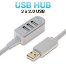 USB 2.0 Hub x3 White