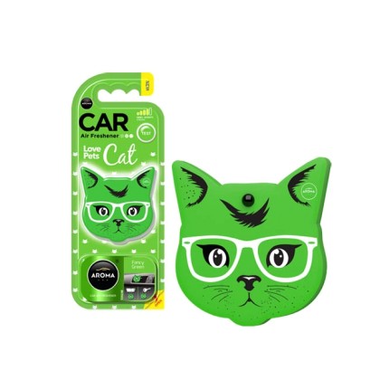 Αρωματικό αυτοκινήτου κρεμαστό aroma cat fancy green - 19614