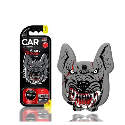 Αρωματικό αυτοκινήτου κρεμαστό aroma angry dogs pitbull new car 