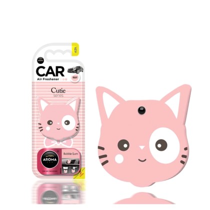 Αρωματικό αυτοκινήτου κρεμαστό aroma cutie cat bubble gum - 1961