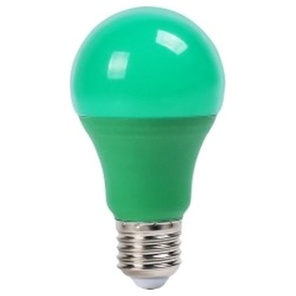 LED V-TAC Λάμπα E27 9W A60 Thermoplastic Πράσινη 7343