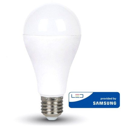 LED V-TAC Λάμπα E27 SAMSUNG CHIP 12W A60 200° Dimmable Θερμό Λευ