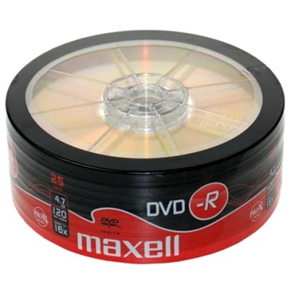 MAXELL DVD-R DVD0165 16x, 120min, 4.7GB, 25 Spindle