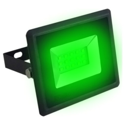 Προβολέας LED V-TAC E-Series SMD Μαύρος 10W Χρώμα Φωτός Πράσινο 