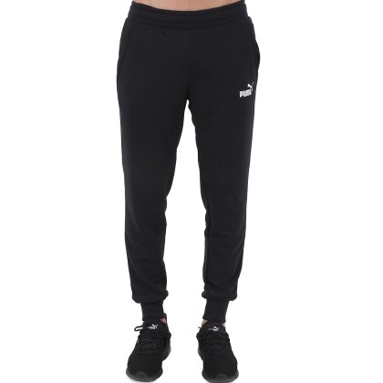 Men's Puma Sweatpants ESS logo in Black | 851754-01