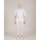 NÉ EN AOÛT The traveler pants with pin tucks in white