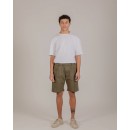 NÉ EN AOÛT Shorts with pin tucks in khaki