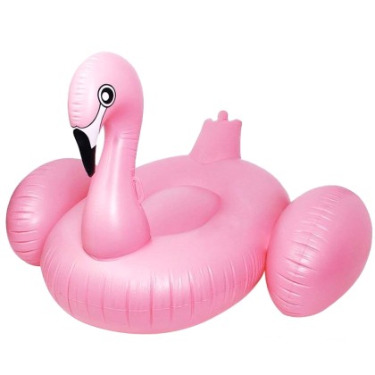 Sainteve Giant Φουσκωτό Flamingo Θαλάσσης-Πισίνας Με Λαβές 200cm