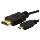 Powertech HDMI 1.4 Cable with Ethernet HDMI male - micro HDMI ma
