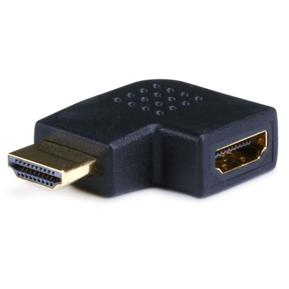 Powertech HDMI male - HDMI female Γωνιακός 90°, left  (CAB-H036)